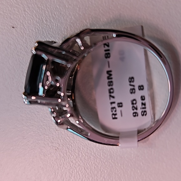 Stunning cushion cut brown topaz diamond ring. - Picture 3 of 6